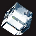 Beveled Diamond Cube Paperweight - Medium